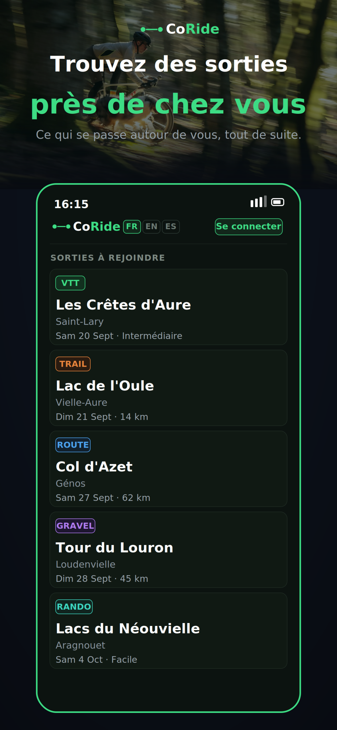 Des sorties près de chez vous
